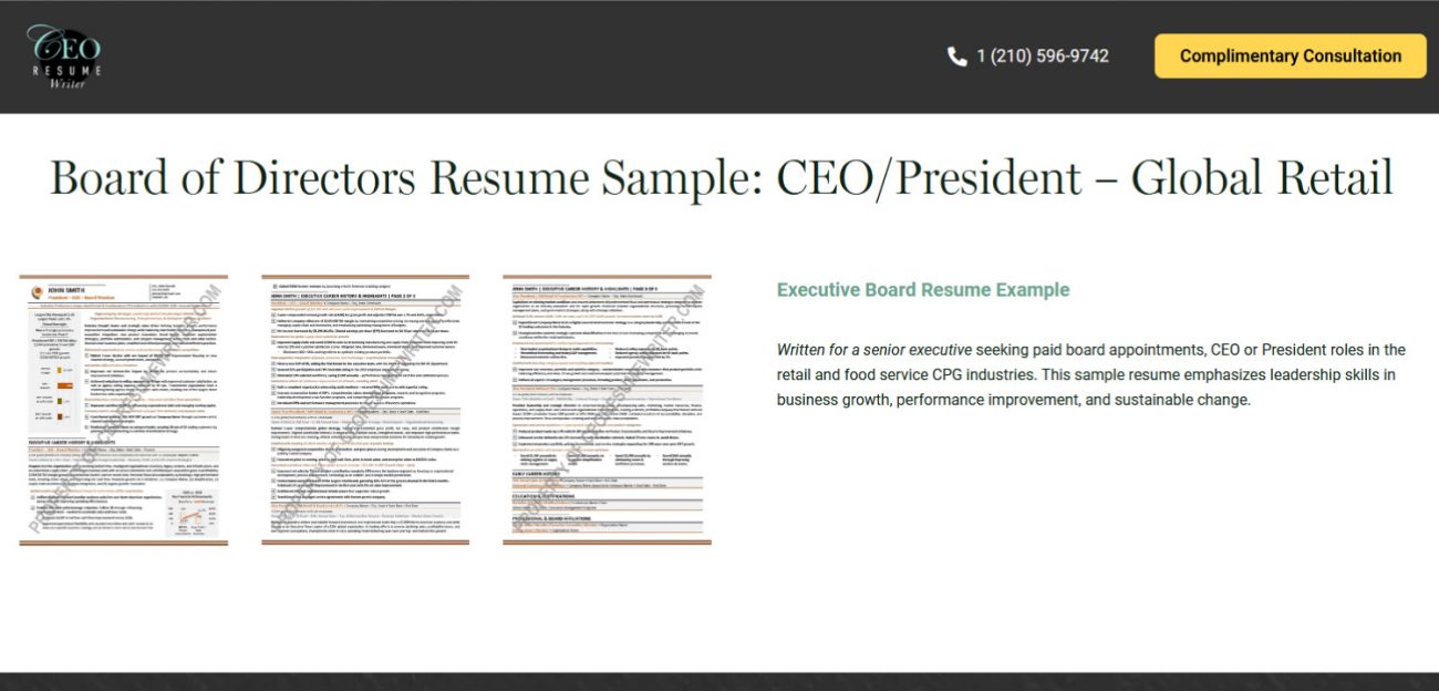 CEO Resume Writer Review